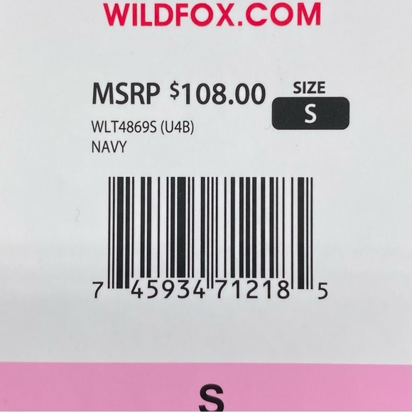 NWT Wildfox Social Sweatshirt Navy Blue Cotton Blend Statement Size Small - Picture 5 of 9